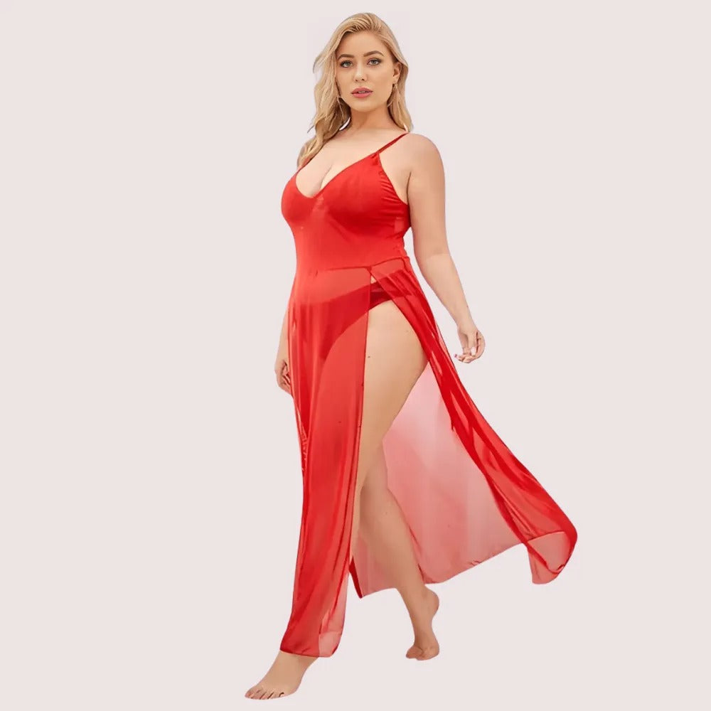 Soft Elegant Lace Seductive Nightgown