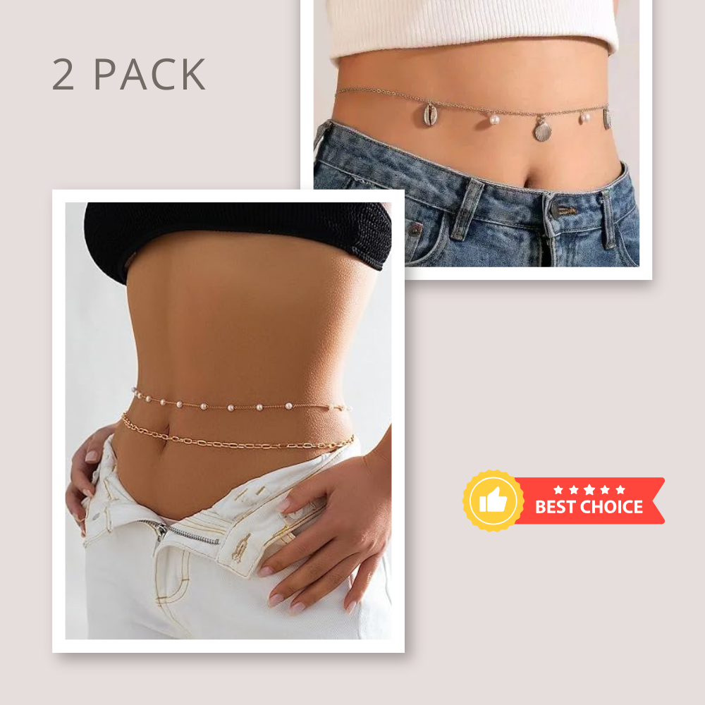 Sensuelle Double Dare Waist Chain Set