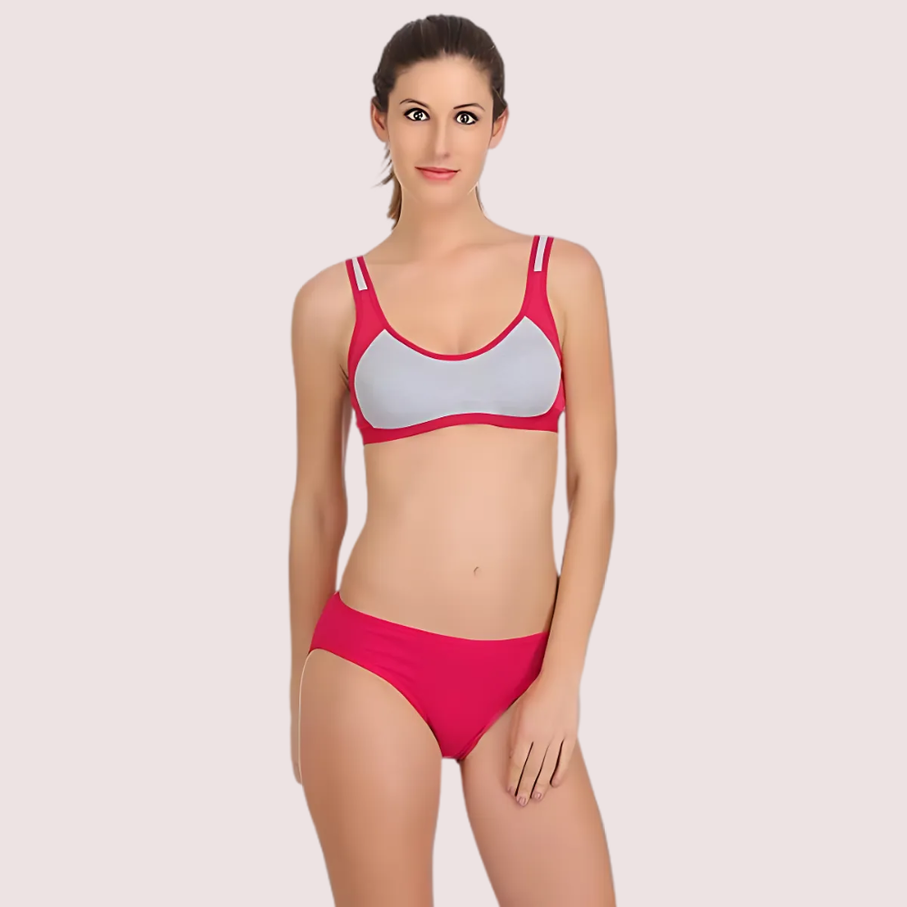 Trendy Sports Bra with Panty for Women (2 pack)